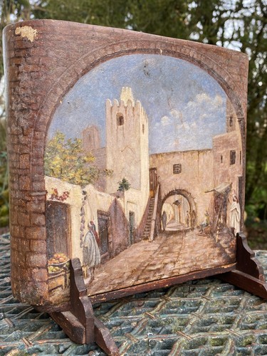 Peinture orientaliste sur vase - peinture,